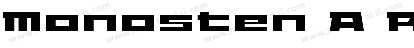 Monosten A Regular字体转换